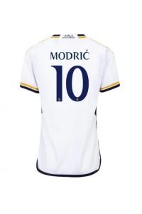 Real Madrid Luka Modric #10 Fotballdrakt Hjemme Klær Dame 2023-24 Korte ermer